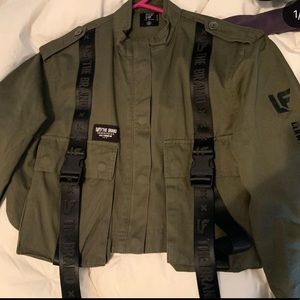 LF THE BRAND ARMY GREEN CROPPED JACKET WITH TAG
